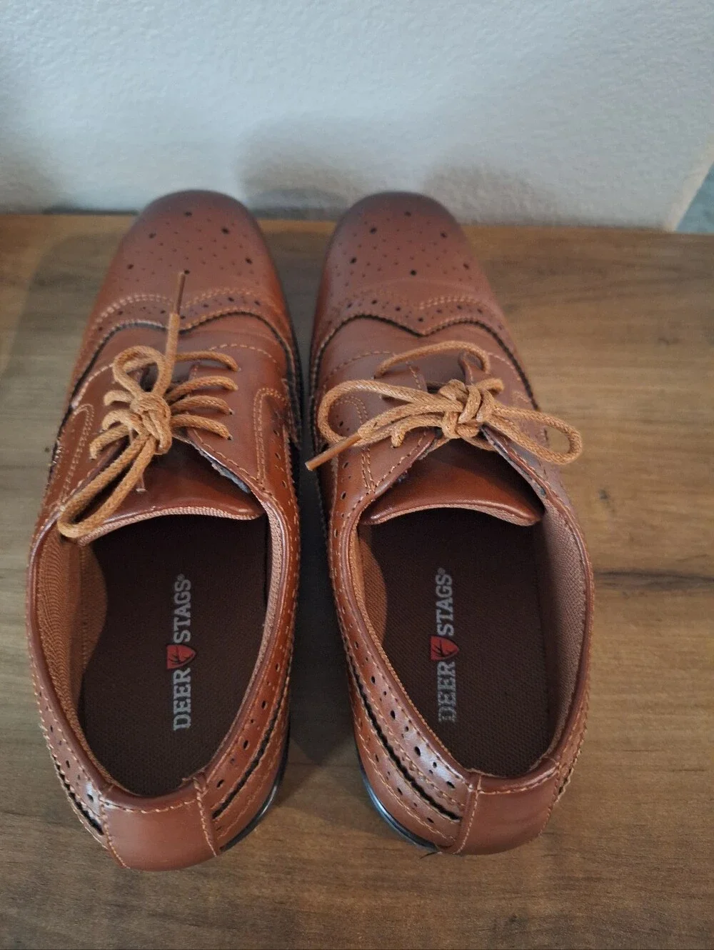Boys Brown Wingtip Dress Shoes
